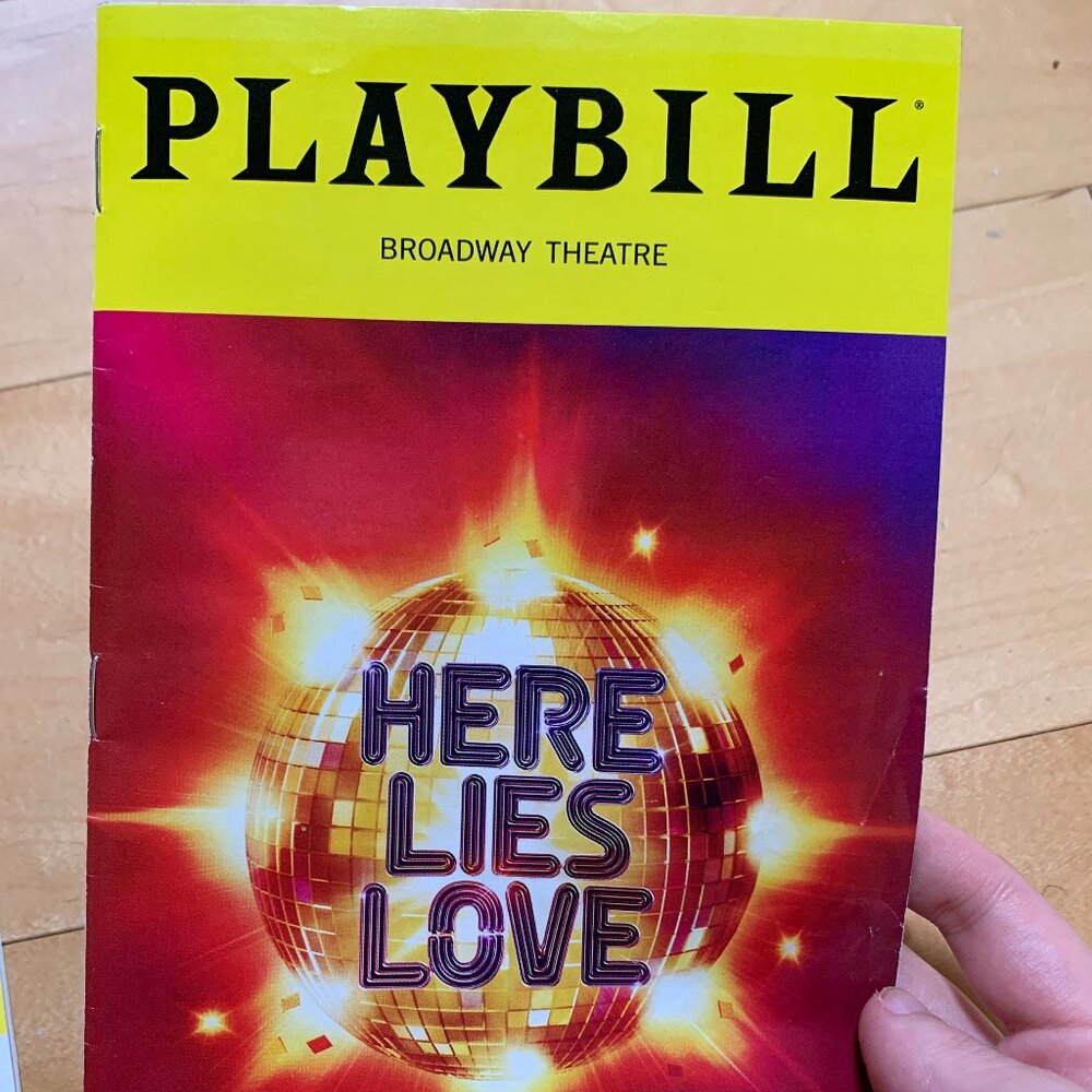 Here Lies Love OBC Playbill August 2023 w/ Lea Salonga